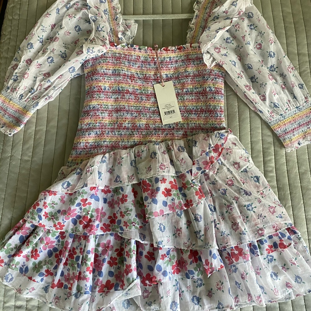 Loveshackfancy golden dress!